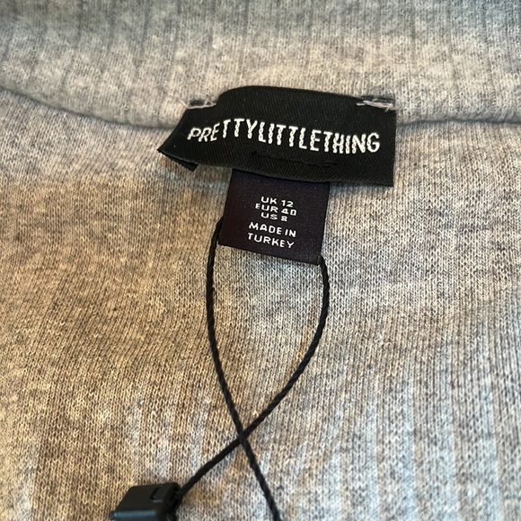 Prettylittlething ribbed grey cardigan - Picture 4 of 8